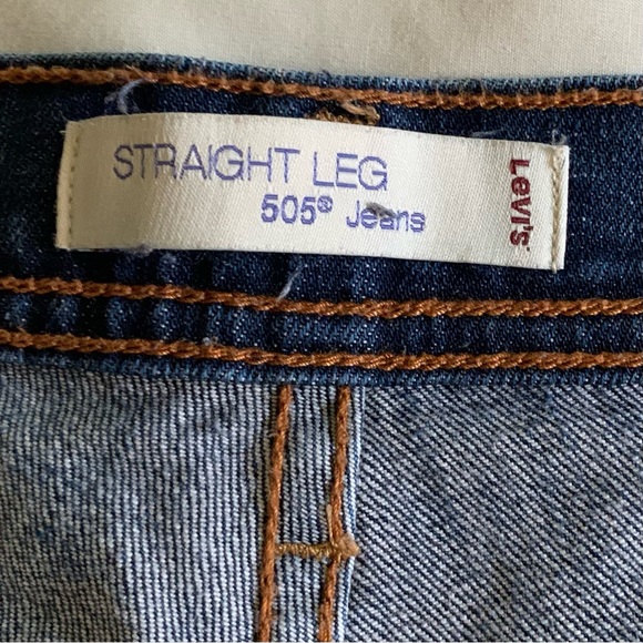 LEVI 505 Straight Leg Jeans ~ 10 Long ~ SlowFashion, Sustainable, Cowboy VTG - Picture 4 of 6